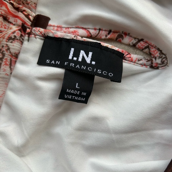 I.N. San Francisco tank top with bow on shoulder - Picture 5 of 5